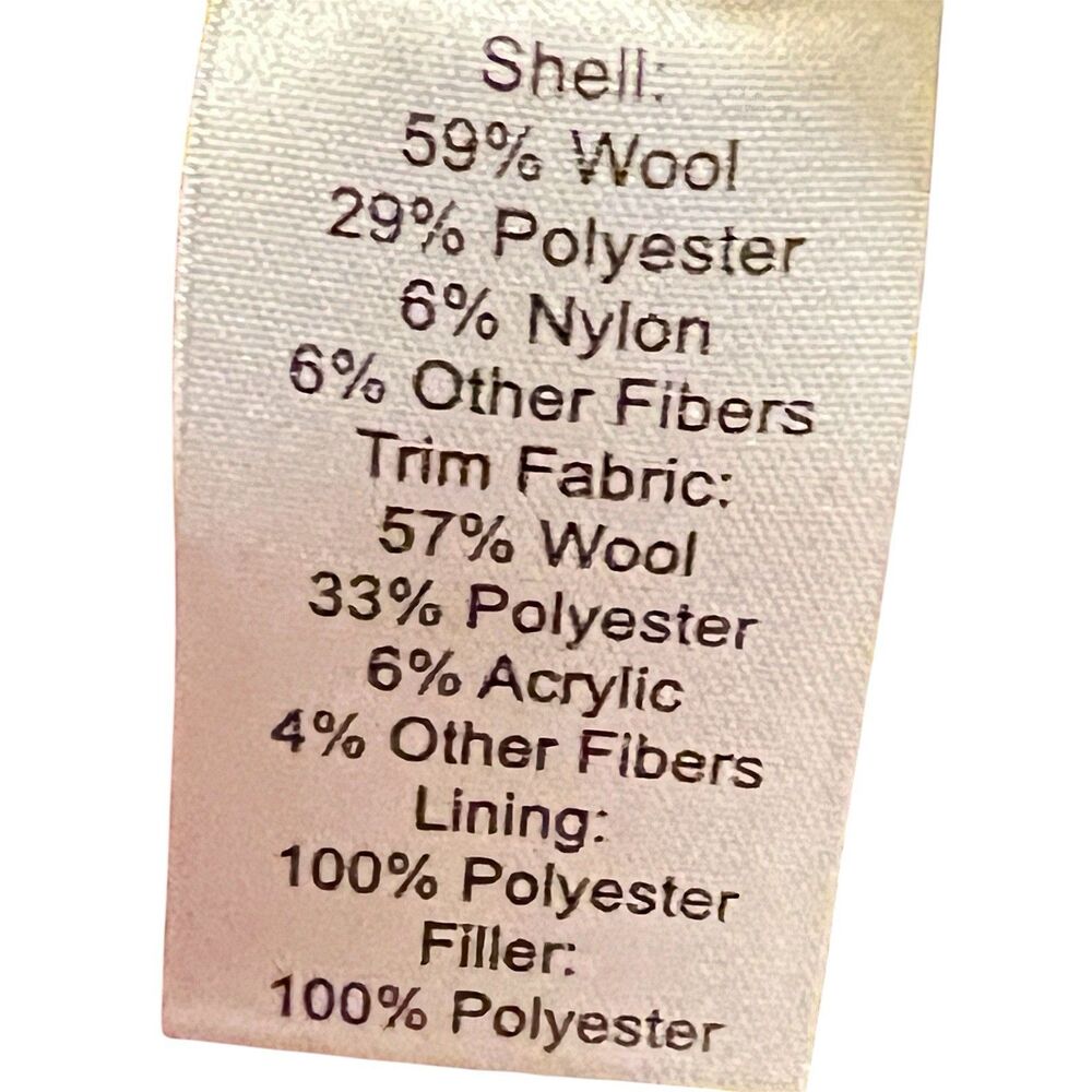 JoS A Bank Reserve Jacket Overcoat 2 in 1 Xtra Large Wool Blend Removable Lining - Picture 16 of 16